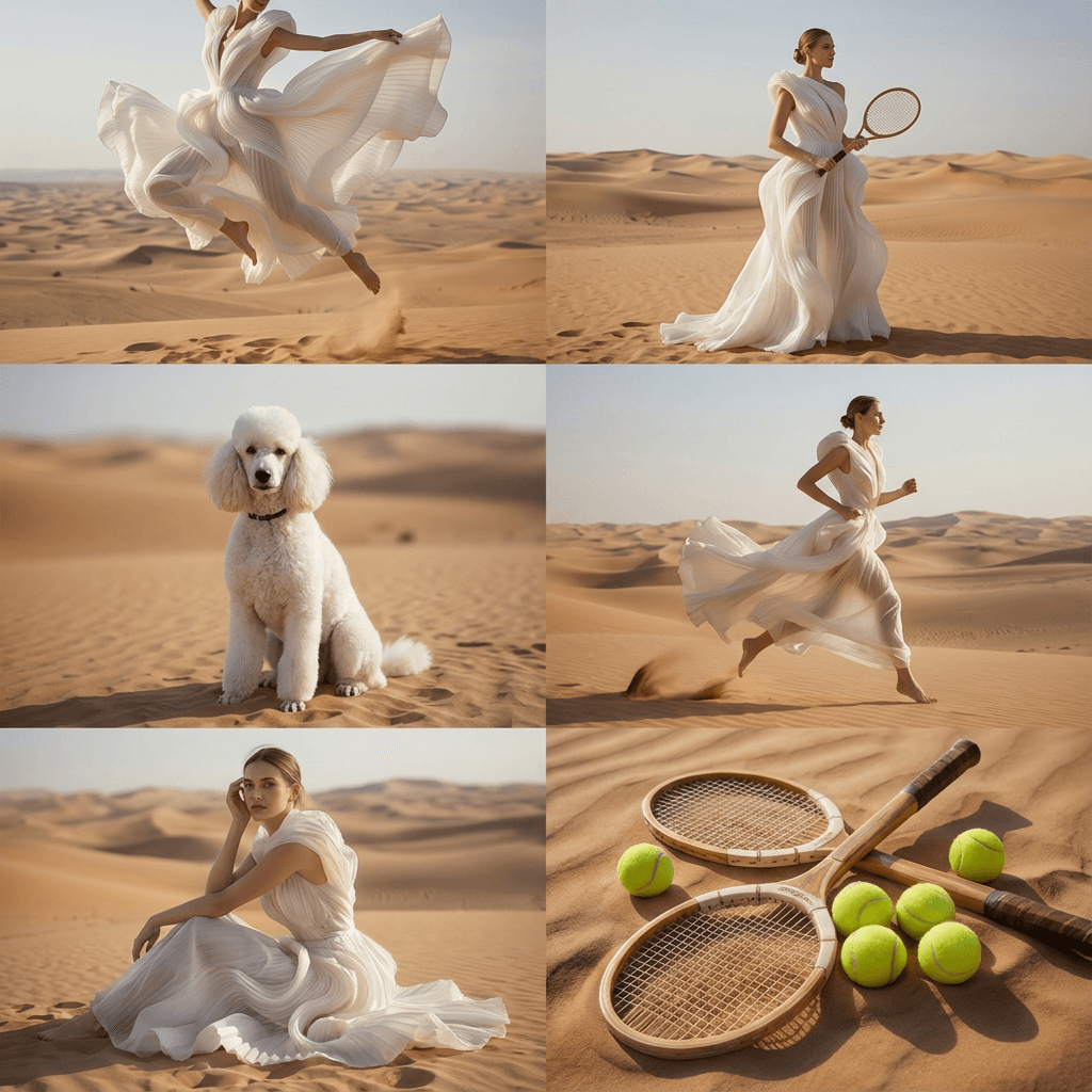 Multi-element fusion scene illustrating Gemini 3 Pro creative control