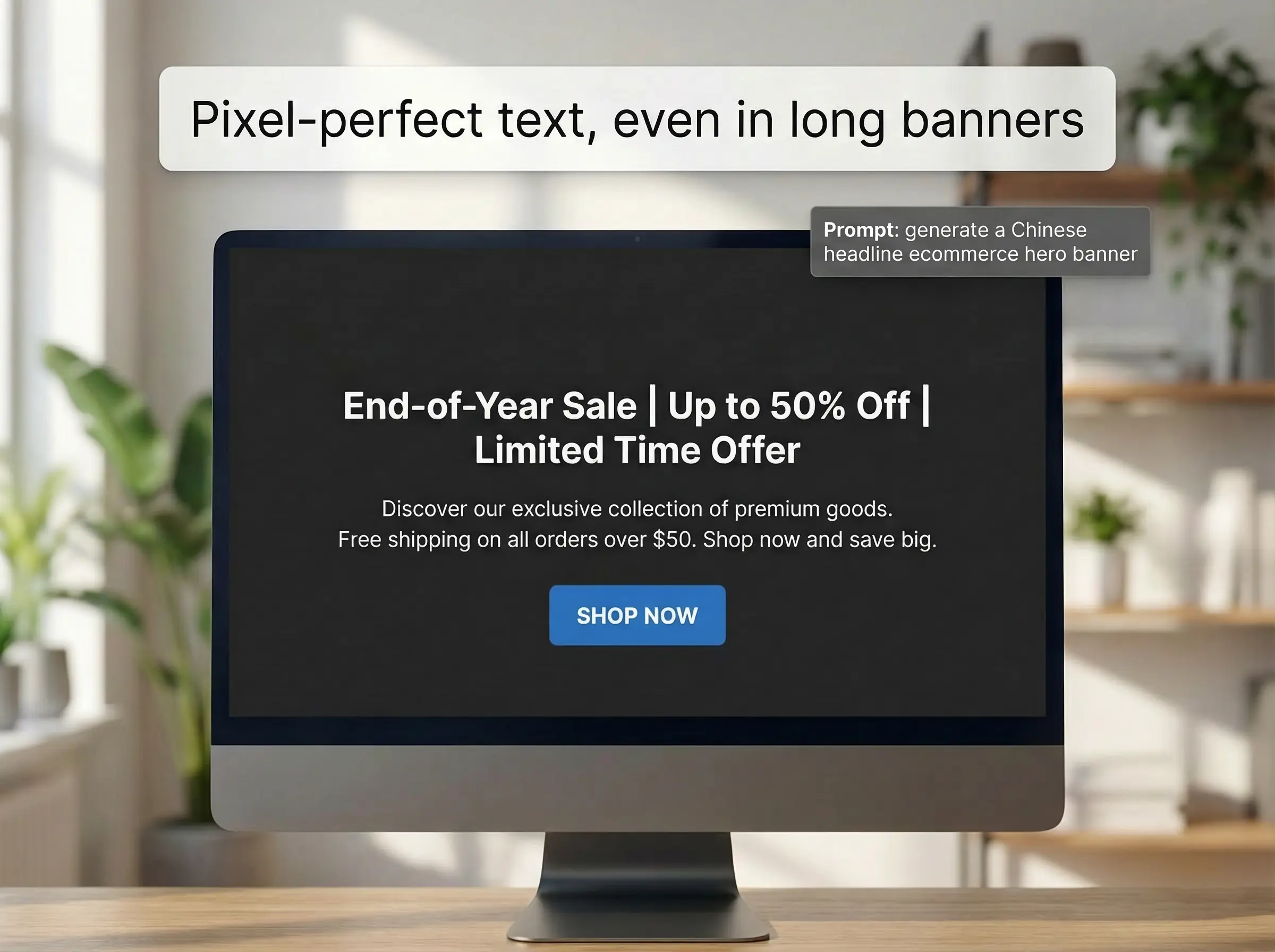 Campaign banner grid packed with crisp copy and badges